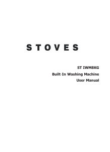 Bruksanvisning Stoves IWM8KG Tvättmaskin