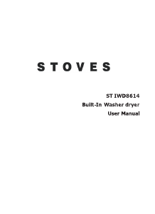 Bruksanvisning Stoves STIWD8614 Kombinerad tvätt-tork