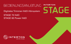 Bedienungsanleitung Interton Stage 73 Hörgerät