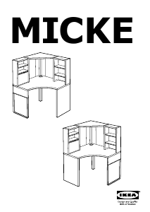 Käyttöohje IKEA MICKE (corner) Työpöytä