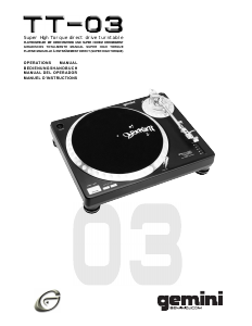 Mode d’emploi Gemini TT-03 Platine