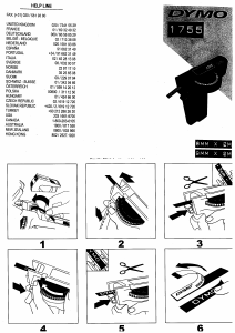 Manual Dymo 1755 Impressor de etiquetas