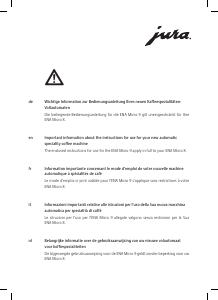 Handleiding Jura ENA Micro 8 Koffiezetapparaat