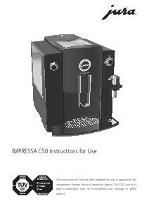Bruksanvisning Jura IMPRESSA C55 Kaffebryggare