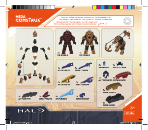 Handleiding Mega Construx set DPJ84 Halo Elite weapons customizer pack