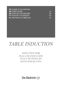 Instrukcja De Dietrich DPI7768X Płyta do zabudowy