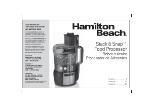 Manual de uso Hamilton Beach 70720 Stack & Snap Robot de cocina