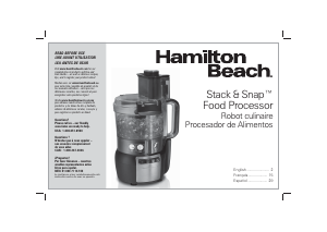 Handleiding Hamilton Beach 70720 Stack & Snap Keukenmachine