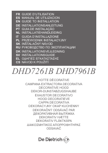 Návod De Dietrich DHD7261B Digestor