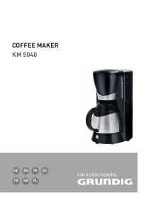Bedienungsanleitung Grundig KM 5040 Kaffeemaschine