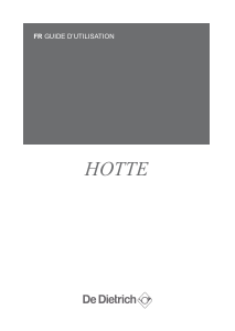 Mode d’emploi De Dietrich DHP7612X Hotte aspirante
