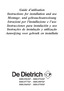 Manual De Dietrich DHG577XP1 Cooker Hood
