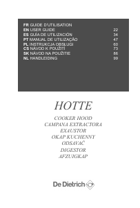 Bruksanvisning De Dietrich DHV7962G Köksfläkt