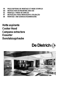 Bruksanvisning De Dietrich DHT1116X Köksfläkt