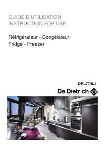 Mode d’emploi De Dietrich DRL774LJ Réfrigérateur