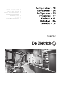 Manuál De Dietrich DRS1624J Lednice