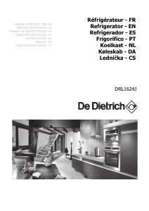 Handleiding De Dietrich DRL1624J Koelkast