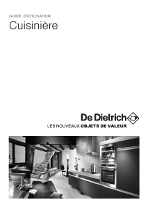 Mode d’emploi De Dietrich DCM1550X Cuisinière