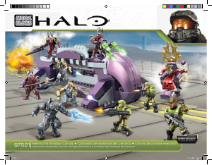 Manual Mega Bloks set 97521 Halo Hierarchs shadow convoy