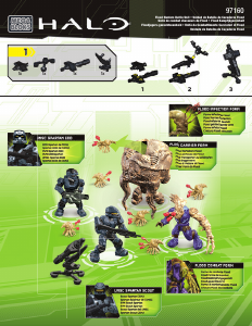 Manual Mega Bloks set 97160 Halo Flood hunters battle unit
