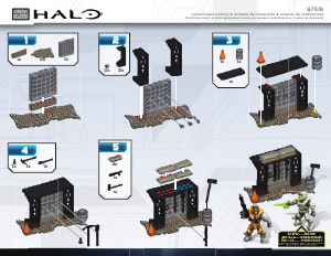 Manual Mega Bloks set 97516 Halo Containment armory