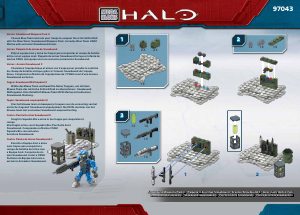 Manual Mega Bloks set 97043 Halo Snowbound weapons pack II