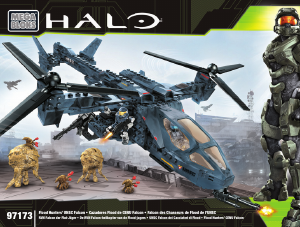 Handleiding Mega Bloks set 97173 Halo Flood hunters UNSC falcon