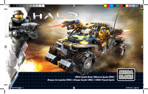 Handleiding Mega Bloks set DPW93 Halo UNSC spade rush