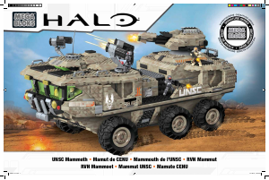 Manual Mega Bloks set 97174 Halo UNSC mammoth
