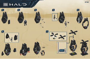 Handleiding Mega Bloks set 97105 Halo UNSC drop pod - OOST recon specialist