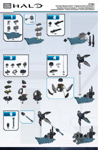 Manual Mega Bloks set 97360 Halo Forerunner weapons pack II