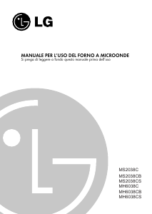 Manuale LG MH6038CB Microonde