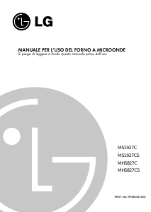 Manuale LG MS1927C Microonde