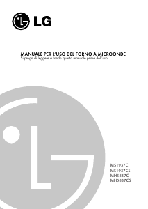 Manuale LG MH5837C Microonde