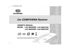 Bruksanvisning LG LAC-M5530EK (Kia) Bilradio
