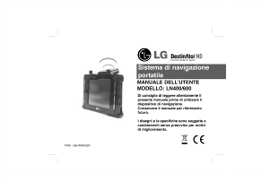 Manuale LG LN400 Navigatore per auto