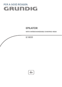 Bedienungsanleitung Grundig LE 8820 Epilierer