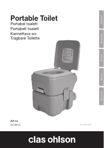 Bedienungsanleitung Clas Ohlson 34-8910 Transportable toilette