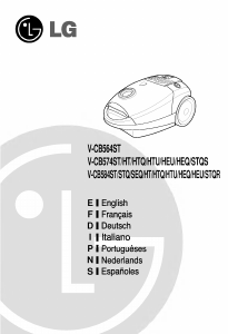 Bedienungsanleitung LG V-CB584STQR Staubsauger