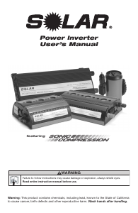 Manual Solar PI12000X Power Inverter