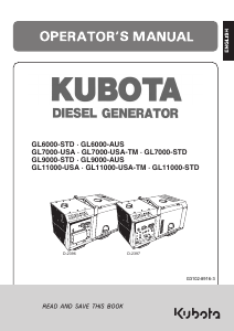 Manual Kubota GL6000 Generator