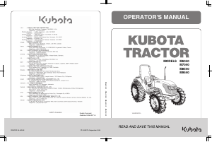 Handleiding Kubota M8540DH Tractor