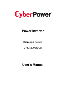 Bruksanvisning CyberPower CPD1200EILCD Spänningsomvandlare