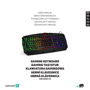 Manuál Connect IT CKB-2000-CS Klávesnice