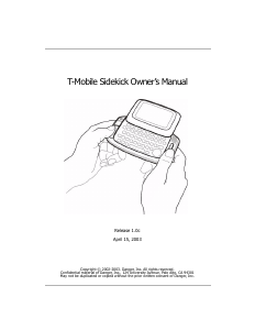 Bruksanvisning T-Mobile Sidekick Mobiltelefon