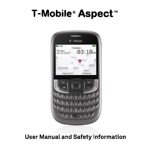 Bruksanvisning T-Mobile Aspect Mobiltelefon