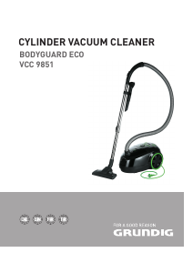 Bedienungsanleitung Grundig VCC 9851 Bodyguard Eco Staubsauger