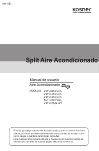 Manual de uso Kosner KSTI-07D/M INT Plus Aire acondicionado
