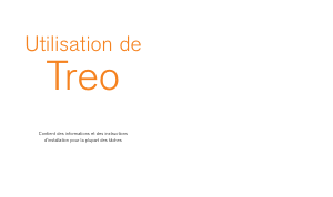 Mode d’emploi Handspring Treo 600 (Orange) Téléphone portable
