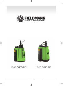 Návod Fieldmann FVC 5005-EC Záhradné čerpadlo